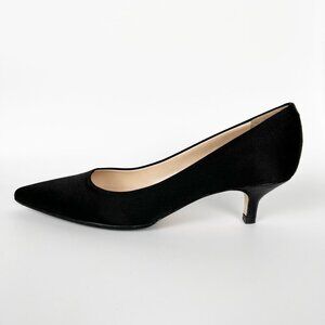 New PANCALDI for Diane B. Satin Pointed Toe  Mid Low Heels Wedding Guest Formal